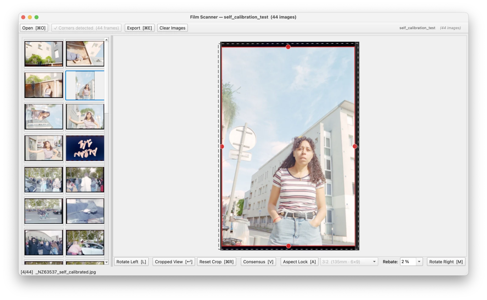 Screen capture of the final GUI running on macOS